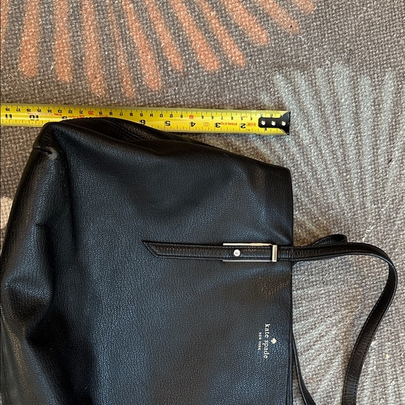 KATE SPADE TOTE BLACK PEBBLED LEATHER - Picture 10 of 12